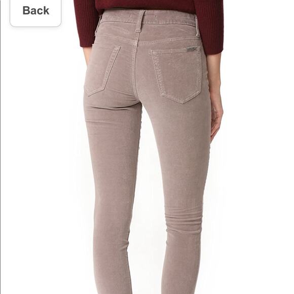 Joe's Jeans The Icon Velvet Midrise Skinny Ankle Jean in Rain - Picture 2 of 14